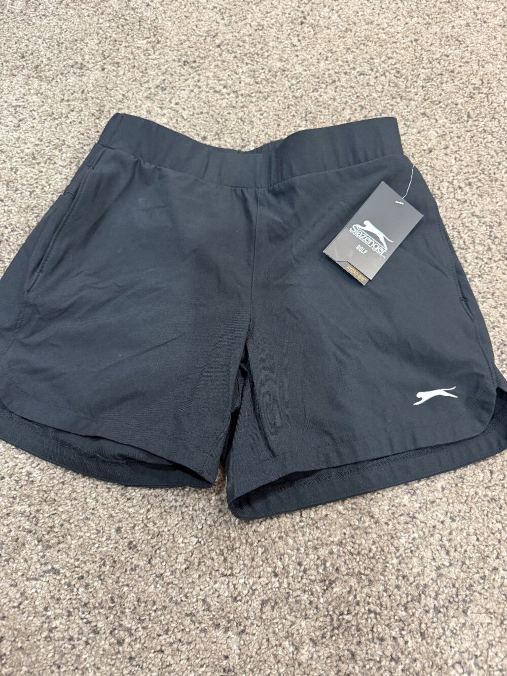 Slazenger Golf Women's XS Black Tech Pull-On Golf Shorts Hydro-Dri NWT